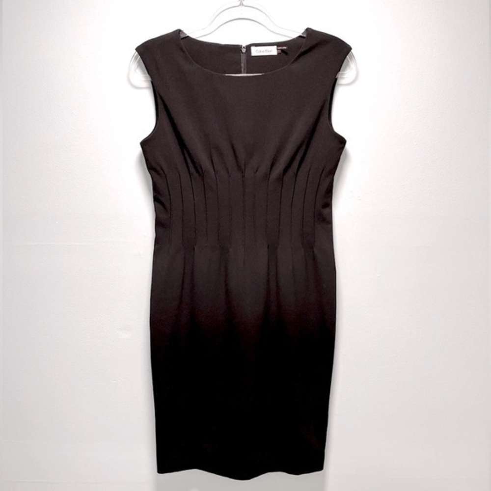 CALVIN KLEIN- Women’s Pleated Sheath Dress- Size 6
